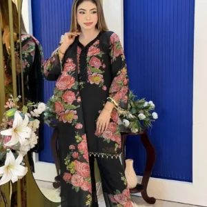 3 piece, Indian Fox Georgette Thrree Piece, three piece, Unstitch Three Piece, থ্রি পিস, থ্রিপিস, রেডিমেড থ্রিপিস, Remade three piece, Remade three-piece, three-piece